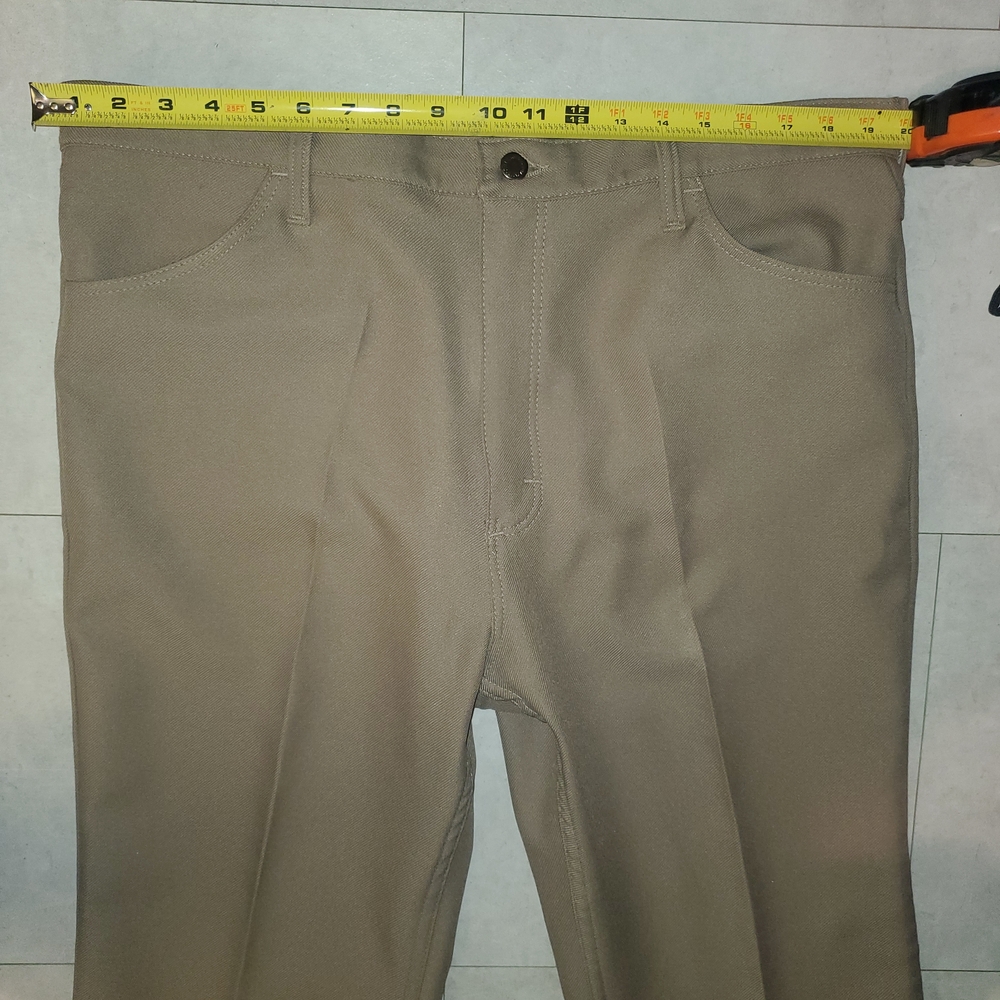 Vintage Wrangler Pants Mens 40x29 Brown Bootcut Slacks Western Cowboy Trousers - Picture 3 of 10